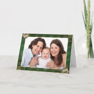 Carte Green Antique Frame Ajouter Votre Photo Ici