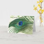 Carte Green Apple Peacock Sill Life (Fleur jaune)