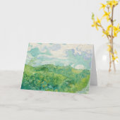 Carte Green Blé Fields, Auvers par van Gogh : (Fleur jaune)