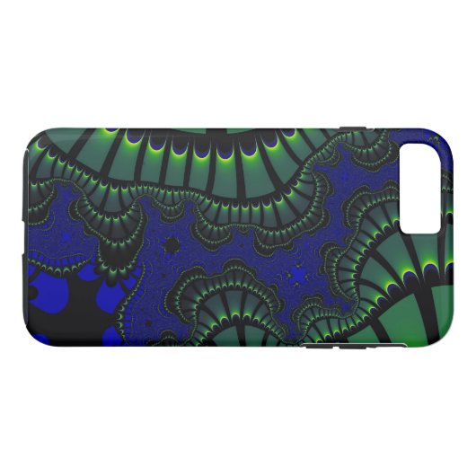 Carte Green Blue Remix iPhone 8/7 Plus Coque (Dos (Horizontal))