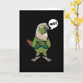 Carte Green Cheek Conure Green-Cheeked Parakeet (Fleur jaune)