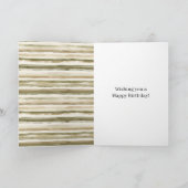 Carte Green Cream Gold Stripes (Intérieur)