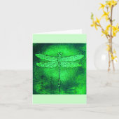 Carte Green Dragonfly (Fleur jaune)