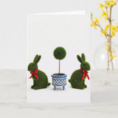 Carte Green Figures Topiary Art Card (Fleur jaune)