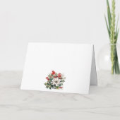 Carte Green Gold Botanical Photo Christmas Card (Dos)