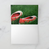 Carte Green Grass Red Polka Dot Chaussures Photo Note Ca (Intérieur)