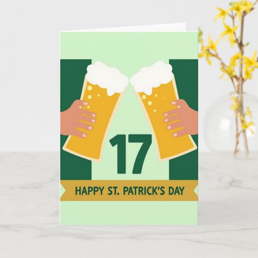 Carte Green Hands Toast Pattern Card (Fleur jaune)