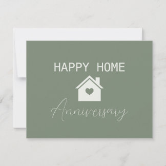 Carte Green Happy Home Anniversaire Immobilier