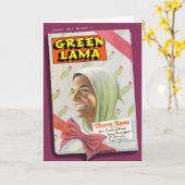 Carte Green Lama #7 (Fleur jaune)