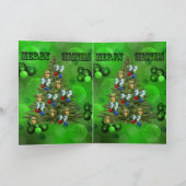 Carte Green Lawn Bowles Design de Noël, (Intérieur)