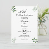 Carte 'Green Leaf' pour les 20 ans de mariage  (Debout devant)