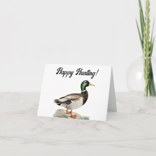 Carte Green Mallard Chasse au canard Art de la nature