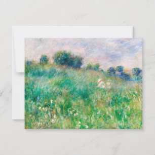 Carte Green Meadow par Renoir Impressionist Painting Car