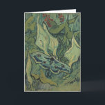 Carte Green Peacock (Empereur) Moth de Vincent van Gogh<br><div class="desc">Great Peacock Moth ou Emperor Moth de Vincent van Gogh est une peinture naturelle de post impressionnisme d'art vintage. Un géant empereur Moth vole parmi les fleurs et les plantes dans un jardin jardin. Van Gogh utilisait des papillons dans ses oeuvres comme symbole d'espoir. La Tête de la Mort est...</div>