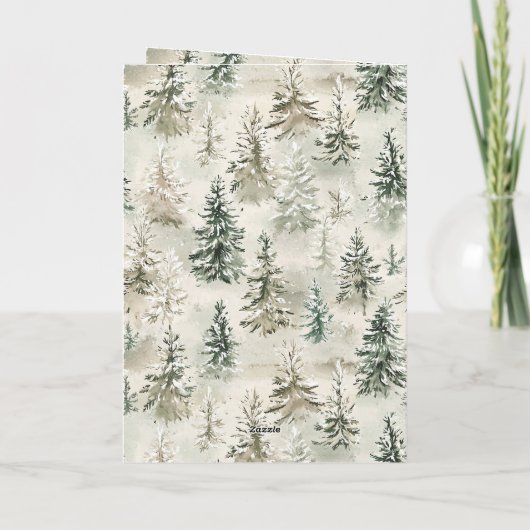 Carte Green Pine Trees (Dos)