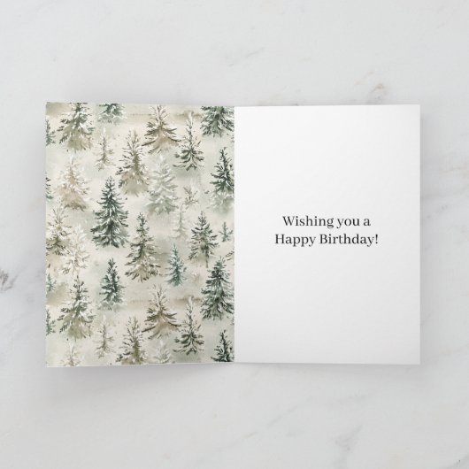 Carte Green Pine Trees (Intérieur)