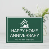 Carte Green Real Estate Business Customized Marketing (Debout devant)