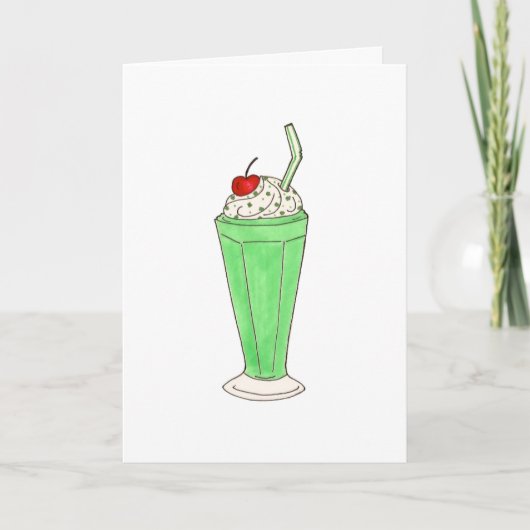 Carte Green Shake Milkshake St. Saint Patrick's Day (Devant)
