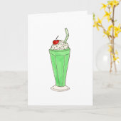Carte Green Shake Milkshake St. Saint Patrick's Day (Fleur jaune)