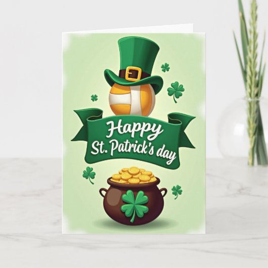Carte Green Shamrocks Pattern Card (Devant)