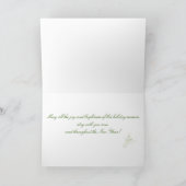 Carte 'Green & Silver Sparkle' - Joie & Luminosité (Intérieur)