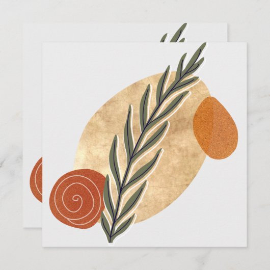 Carte Green Stalk Boho (Devant / Derrière)