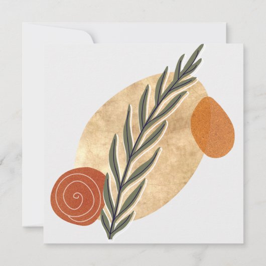 Carte Green Stalk Boho (Dos)