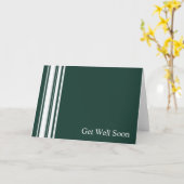 Carte Green Strips Get Well Card (Fleur jaune)