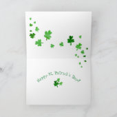 Carte Green Vintage Truck St. Patrick's Day (Intérieur)