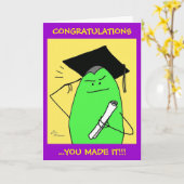 Carte Green Weenii "The Graduate" (Fleur jaune)