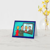 Carte "Green Weenii 'Time to Reflect'" (Fleur jaune)