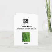 Carte Greenbriar (Smilax) (Dos)