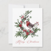 Carte Greens de Noël, Cônes de pin, Gris rouge (Devant)