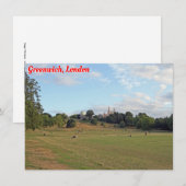 Carte Greenwich Park, Londres (Devant / Derrière)