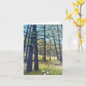 Carte Greer, Arizona; Randonnée dans la forêt (Fleur jaune)