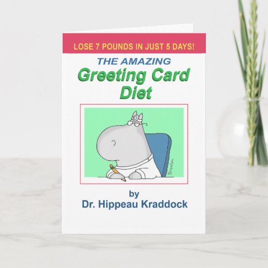 CARTE GREETING CARD DIET (Devant)