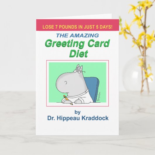 CARTE GREETING CARD DIET (Fleur jaune)