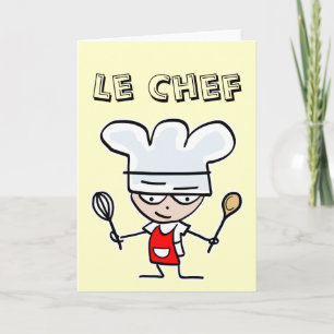 Carte Greeting card for cooks