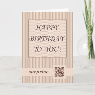 Carte Greeting Card.Happy Birthday David!
