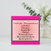 Carte Greeting card 'I want you" (Debout devant)