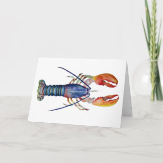Carte Greeting Card, Lobster