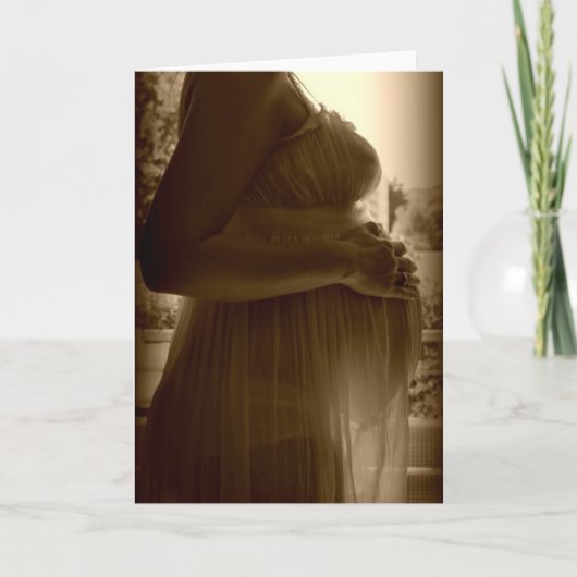 Carte Greeting card pregnancy (Devant)