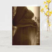 Carte Greeting card pregnancy (Fleur jaune)