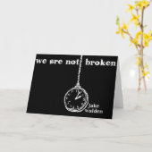 Carte greeting card "we are not broading (Fleur jaune)