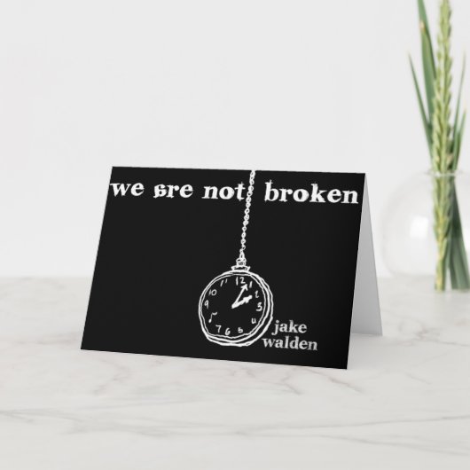 Carte greeting card "we are not broading (Devant)