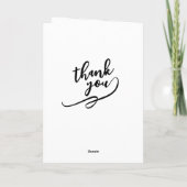 Carte greeting card  with thank you note  (Dos)