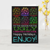 Carte Greeting de Christmas (Fleur jaune)