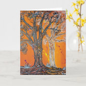 Carte Greeting Ghost (Fleur jaune)