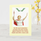 Carte Greeting Humorous (Fleur jaune)