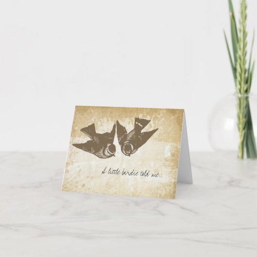 Carte Greeting Love Birds (Devant)